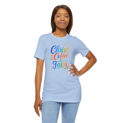 Christ, coffee and faith T-shirt