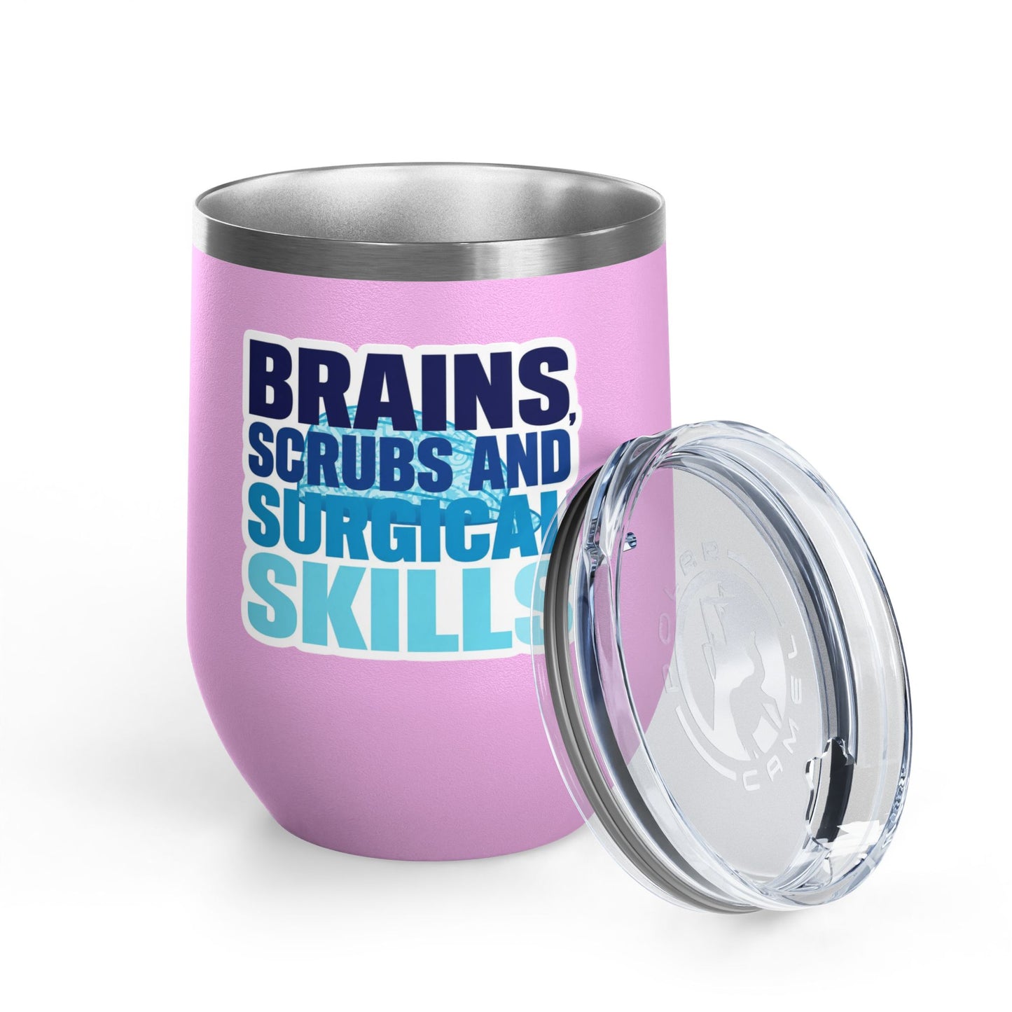 Brains, scrubs and surgical skills blue Tumbler