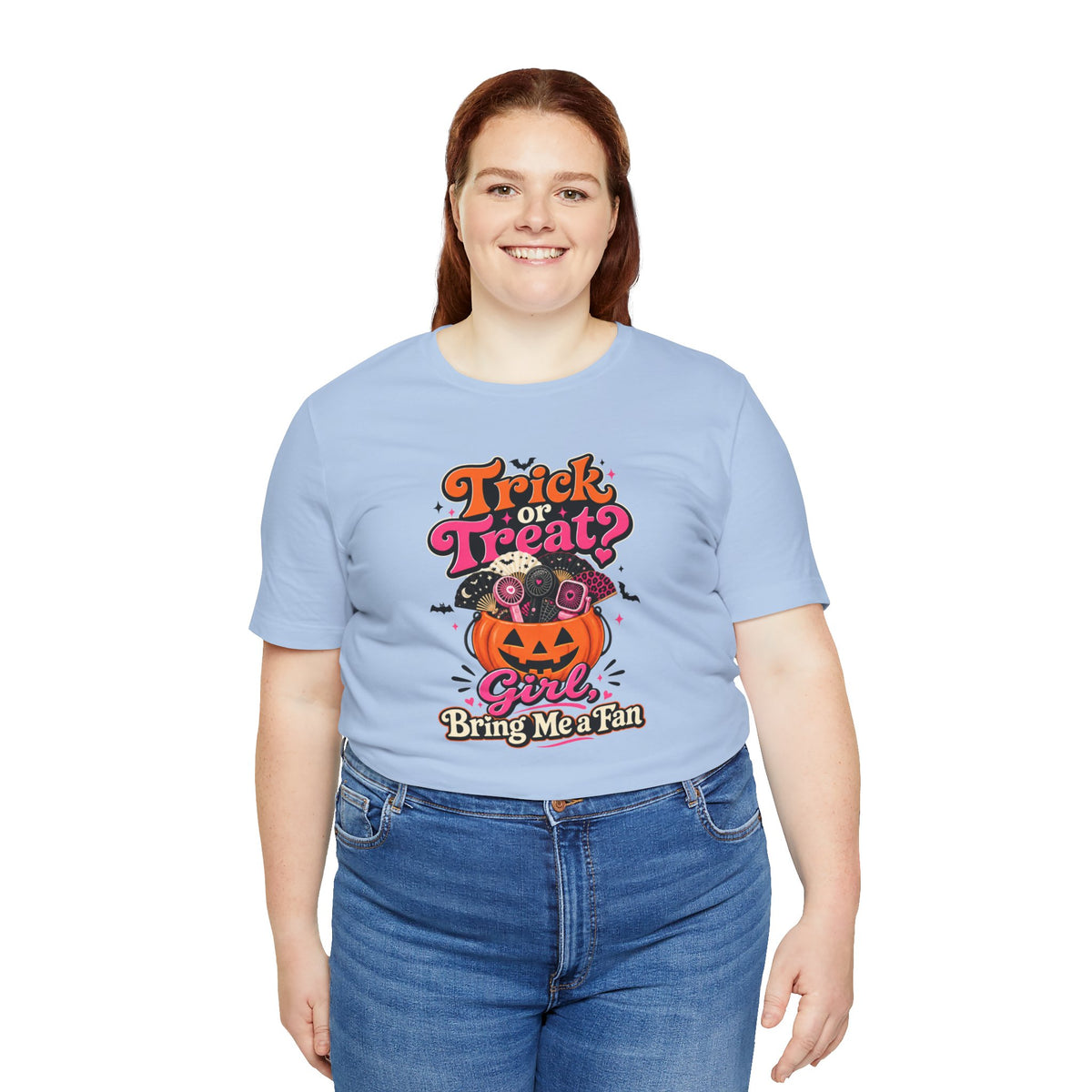 Trick or treat? Girl bring me a fan T-shirt