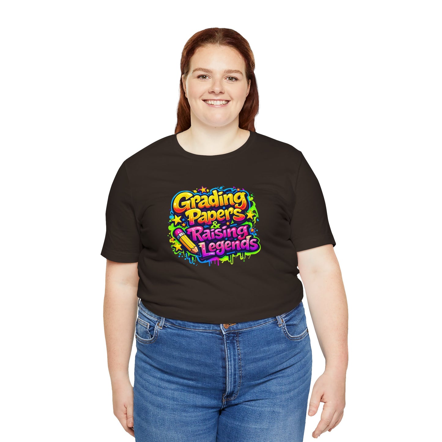 Grading papers & raising legends T-shirt