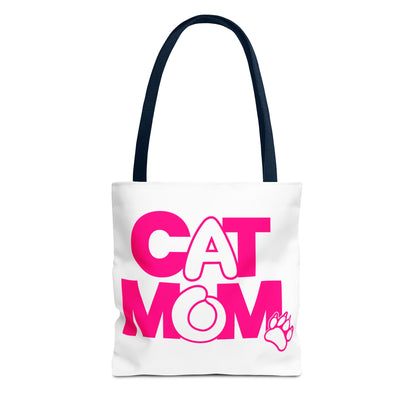 Cat mom pink Tote Bag