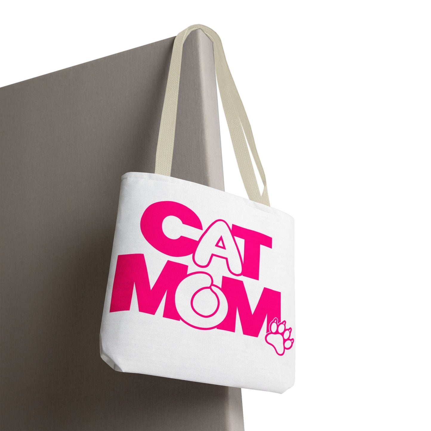 Cat mom pink Tote Bag