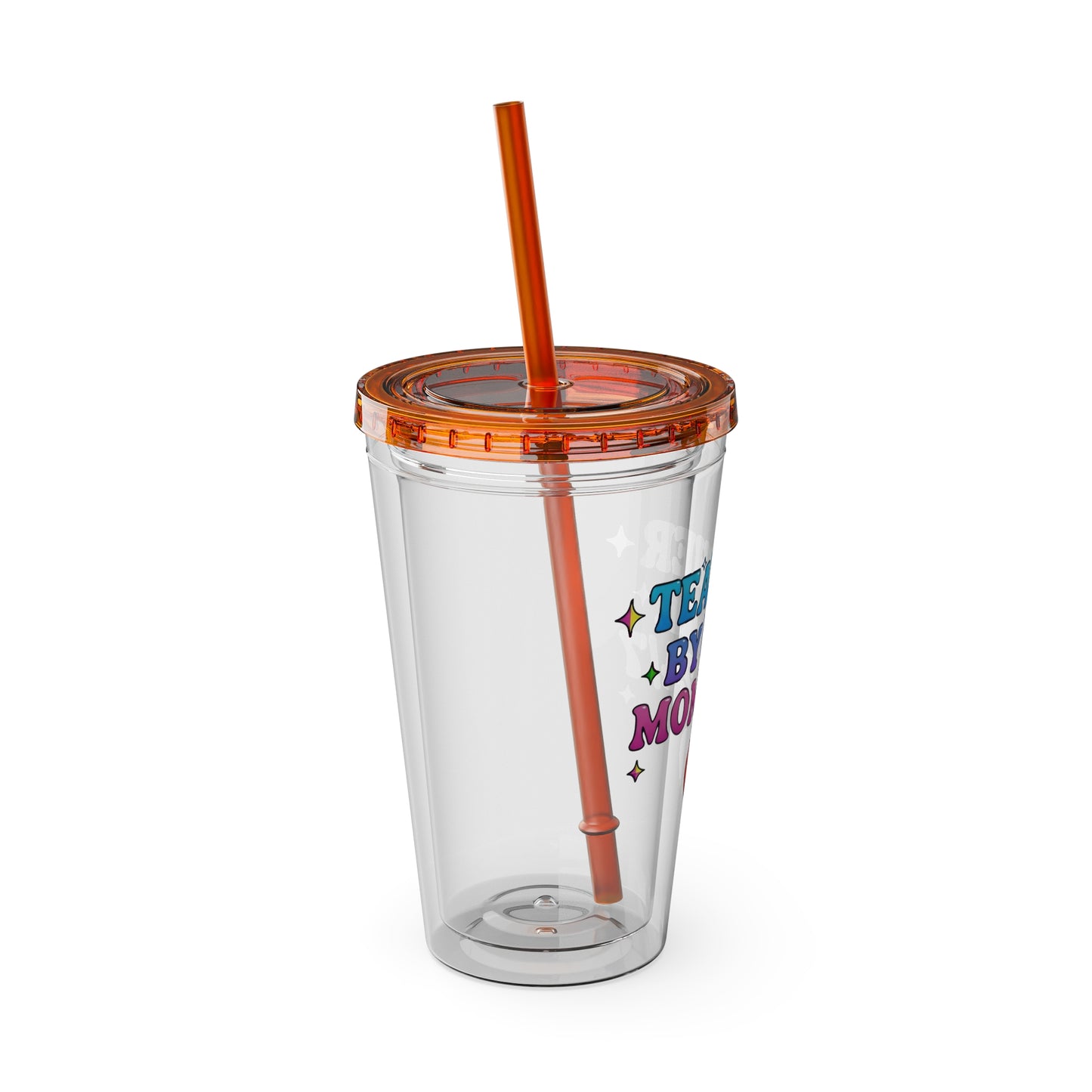 Teacher by day mom 24/7 Clear Insulated Cup