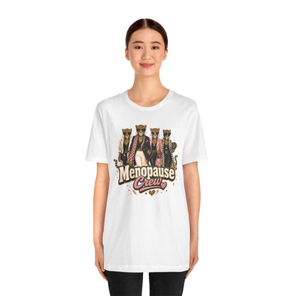 Menopause crew leopard T-shirt