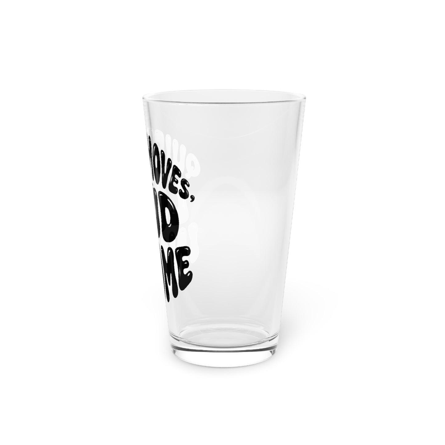Quiet moves. Loud income Beer Glass