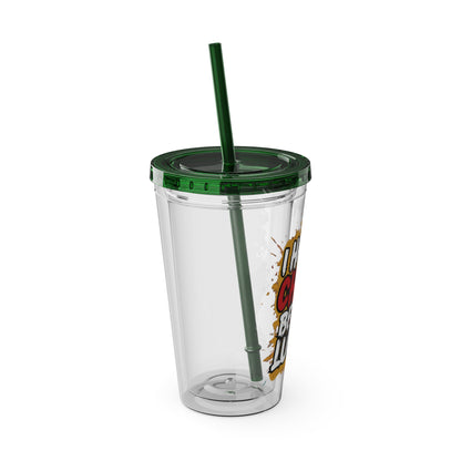 I handle chaos before lunch Clear Insulated Cup