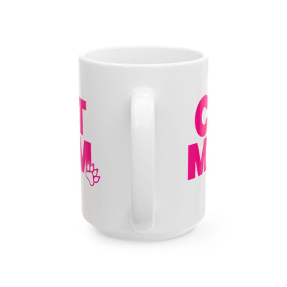 Cat mom pink Mug