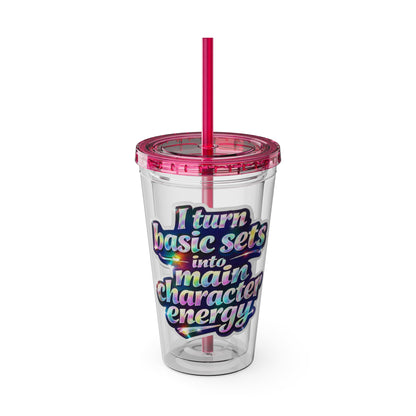 I turn basic sets into main character energy Clear Insulated Cup