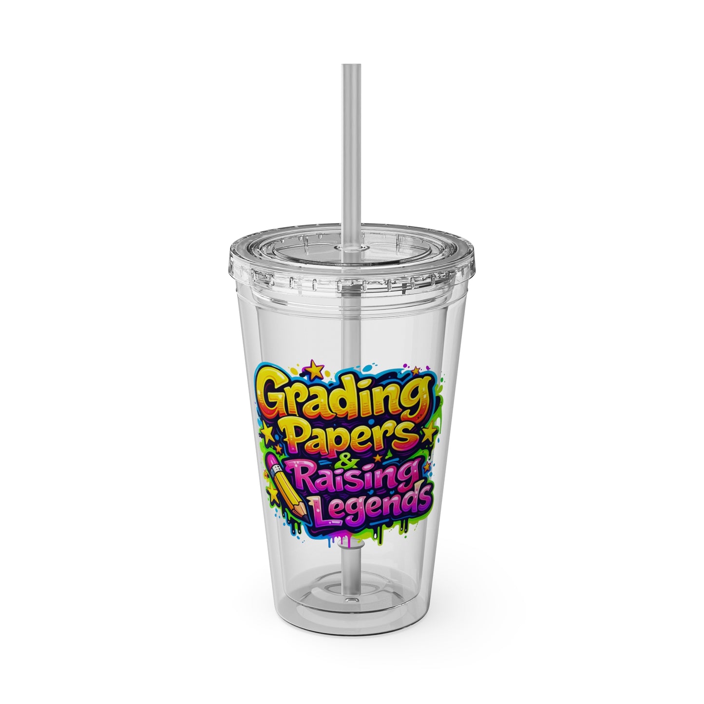 Grading papers & raising legends Clear Insulated Cup