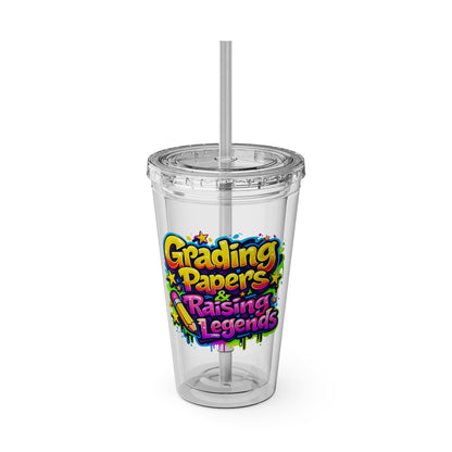 Grading papers & raising legends Clear Insulated Cup