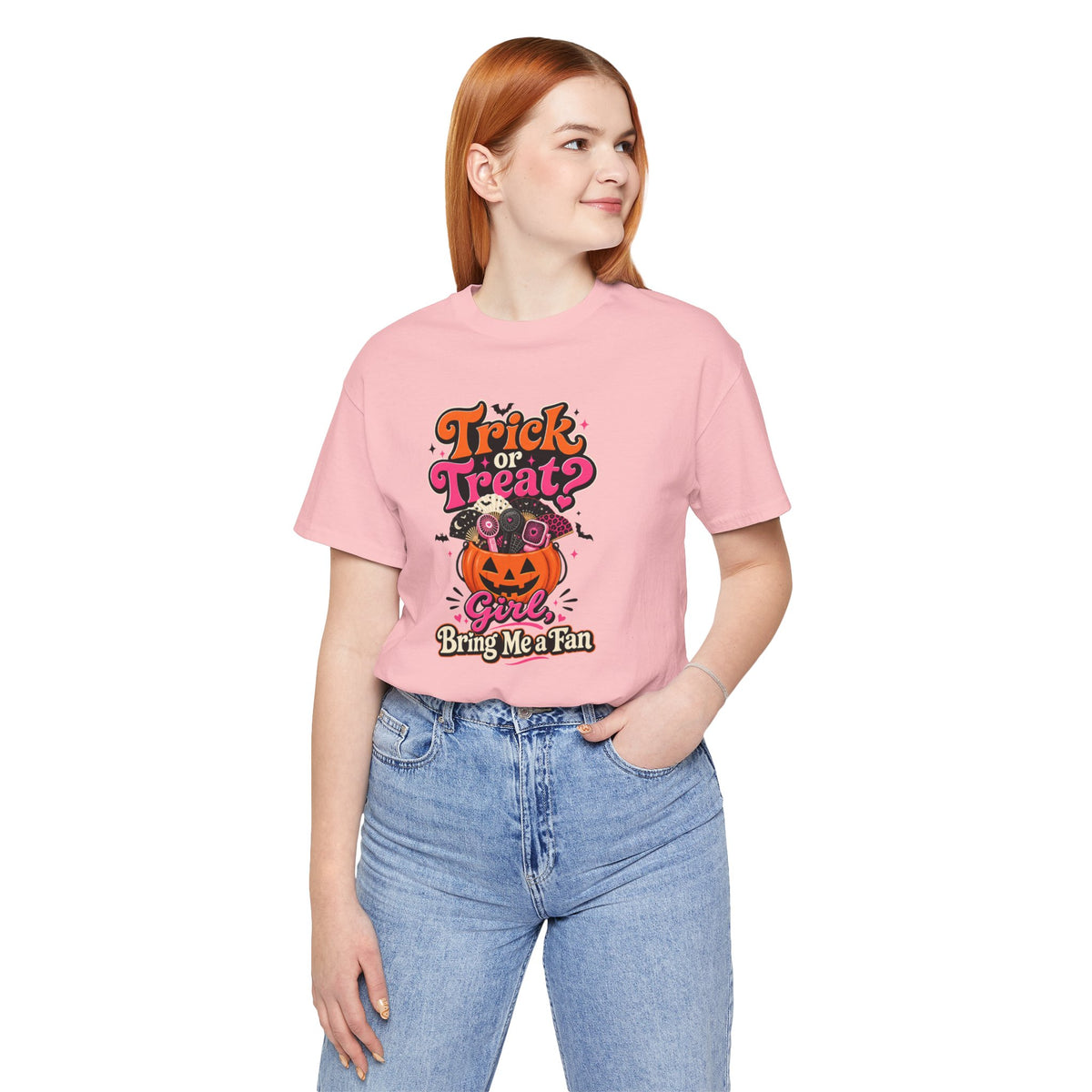 Trick or treat? Girl bring me a fan T-shirt