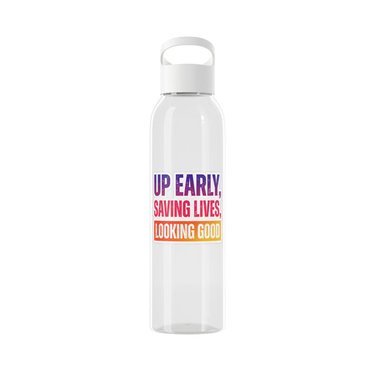 Up early, saving lives, looking good Water Bottle