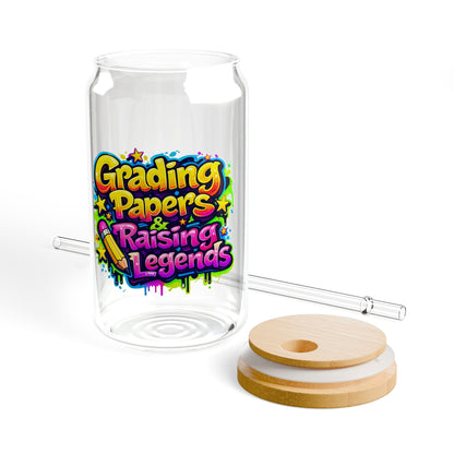 Grading papers & raising legends Sipper Glass