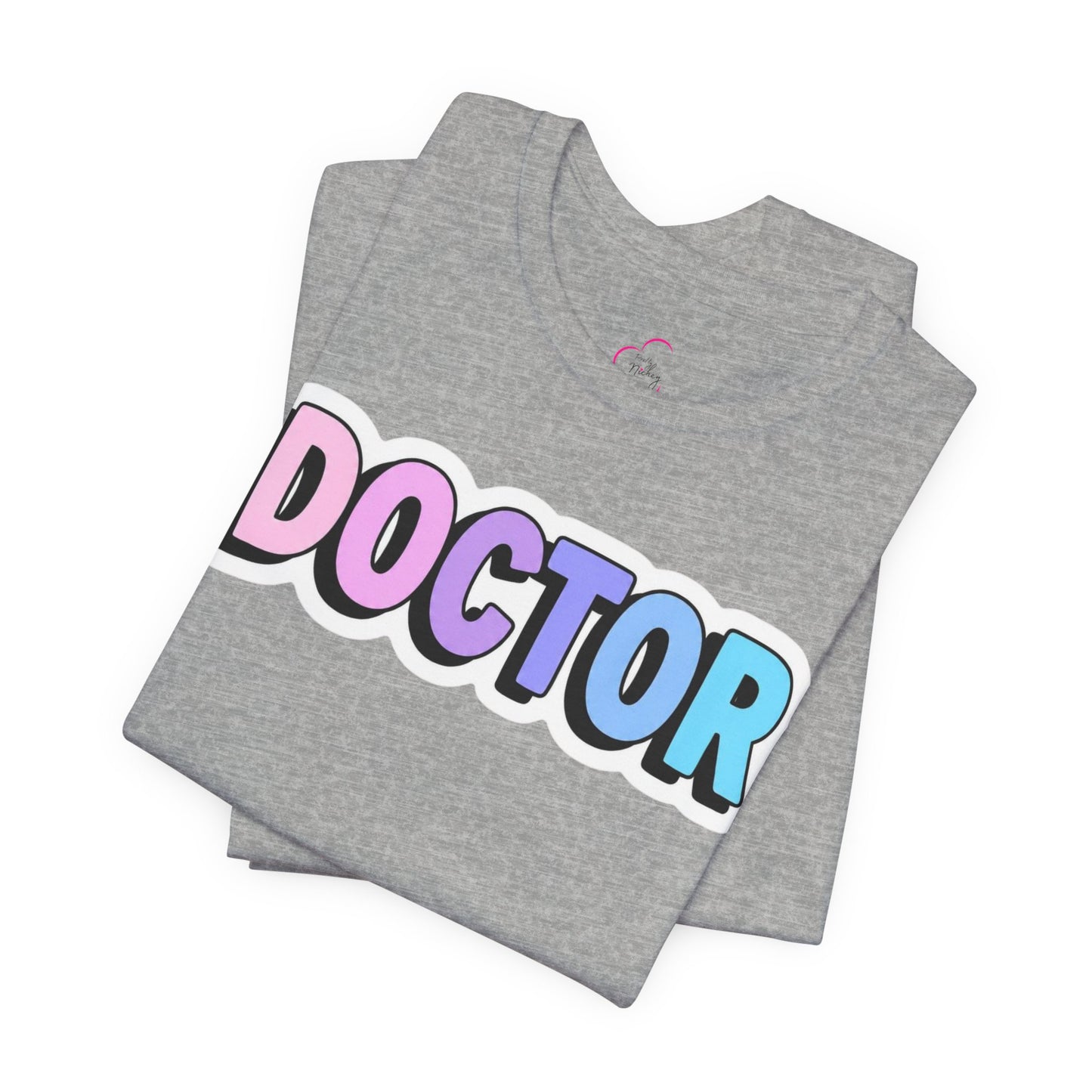 DOCTOR faux sticker T-shirt