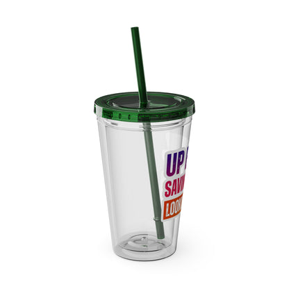 Up early, saving lives, looking good Clear Insulated Cup