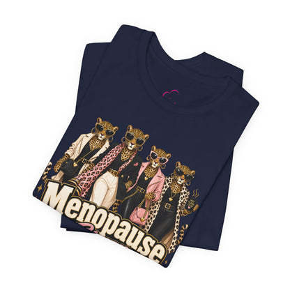 Menopause crew leopard T-shirt