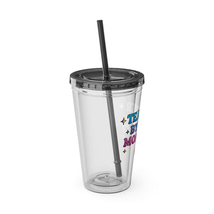 Teacher by day mom 24/7 Clear Insulated Cup