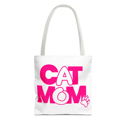 Cat mom pink Tote Bag