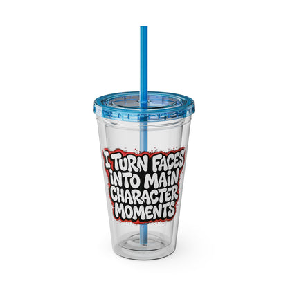 I turn faces into main character moments Insulated Cup
