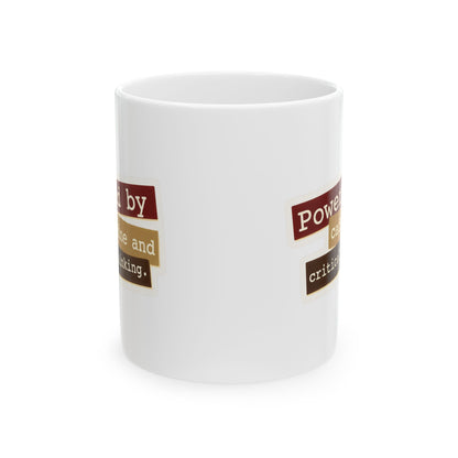 Powered by caffeine and critical thinking Mug