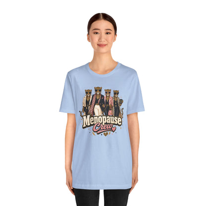 Menopause crew leopard T-shirt