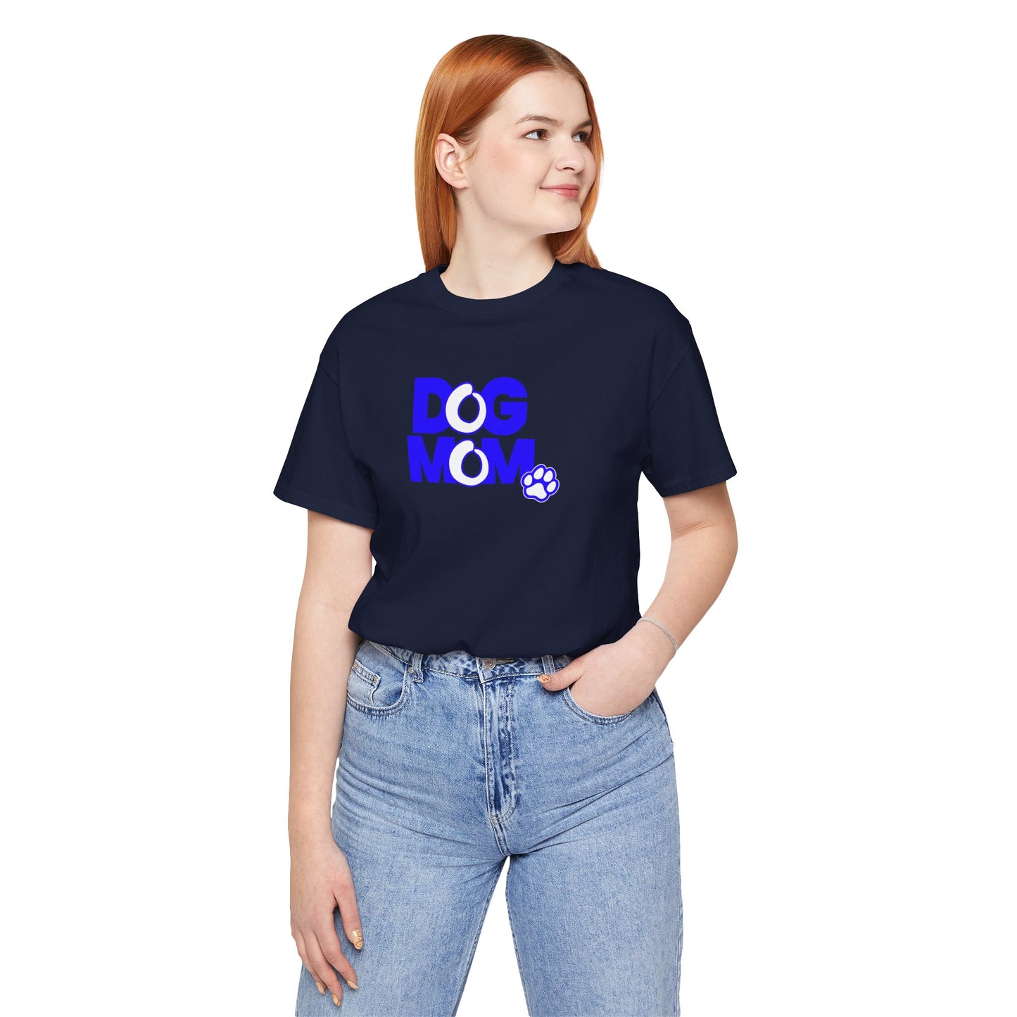 Dog mom blue T-shirt