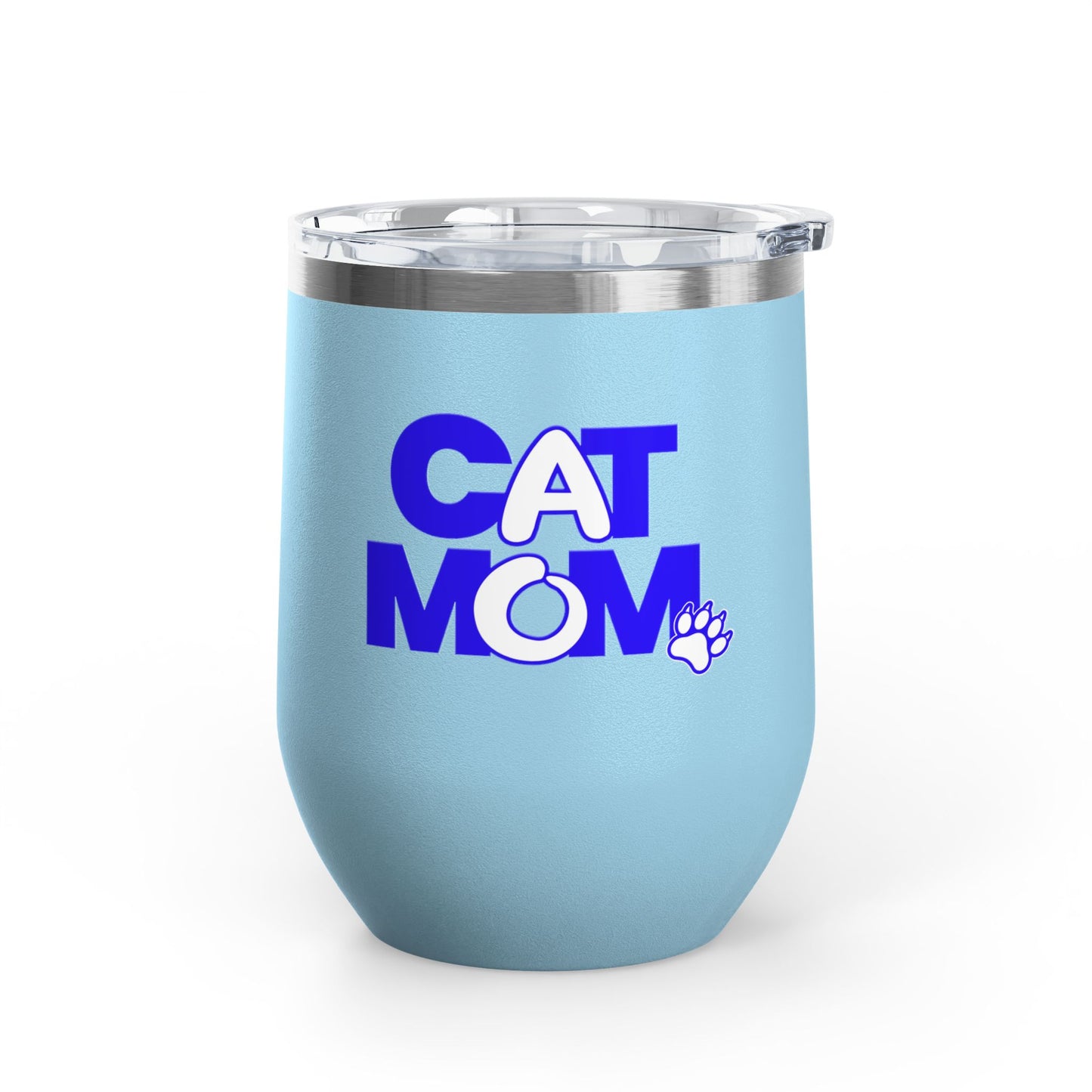 Cat mom blue Tumbler