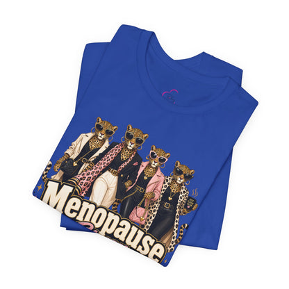 Menopause crew leopard T-shirt