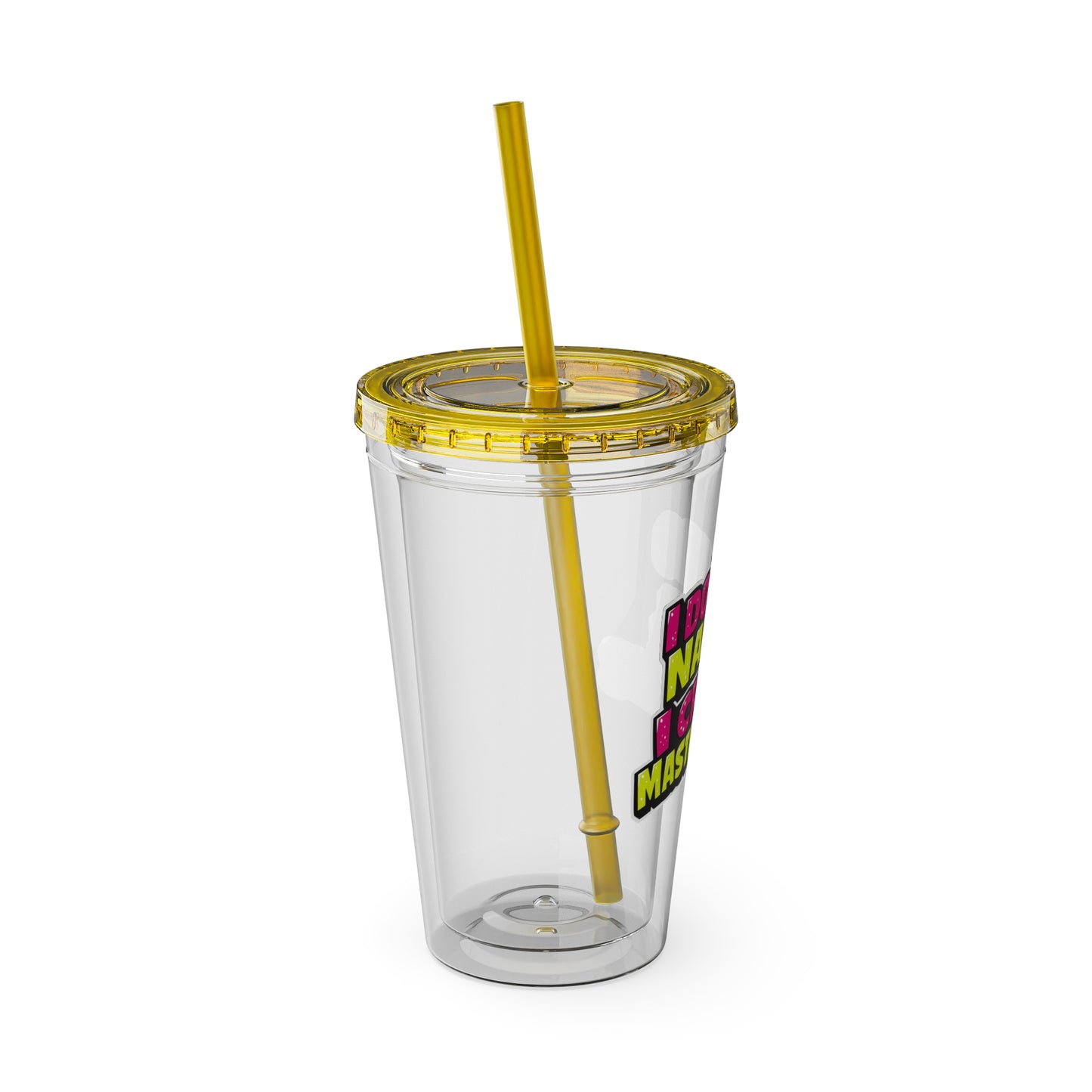 I don't do nails I create masterpieces Clear Insulated Cup