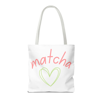 Matcha Heart Tote Bag