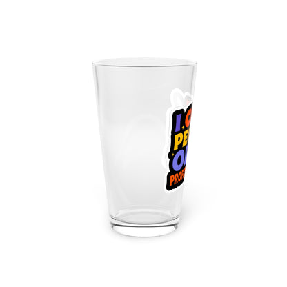 I cut people open professionally Beer Glass