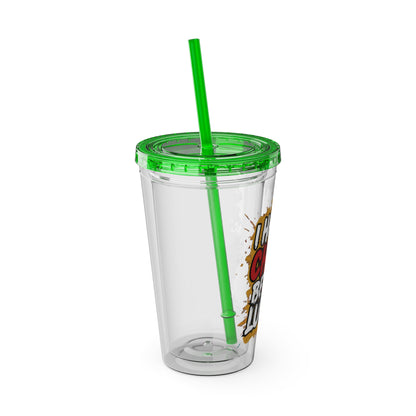 I handle chaos before lunch Clear Insulated Cup