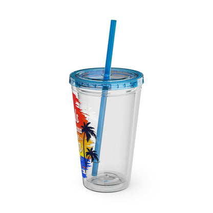 Girls just wanna have sun Clear Insulated Cup