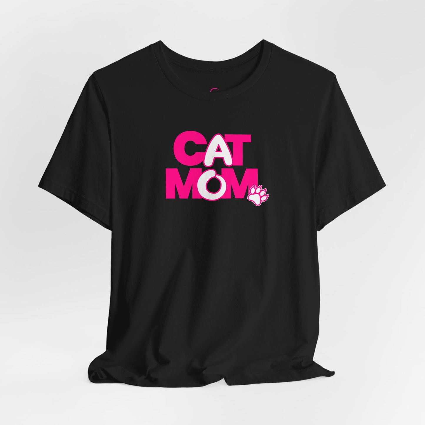 Cat mom pink T-shirt