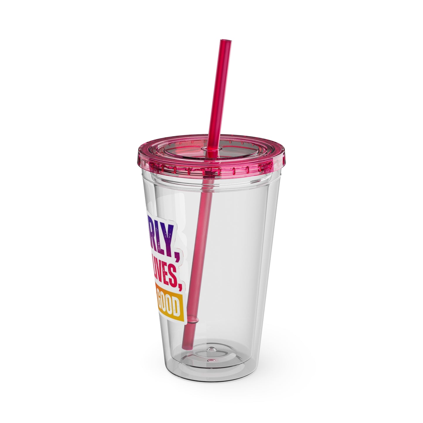 Up early, saving lives, looking good Clear Insulated Cup