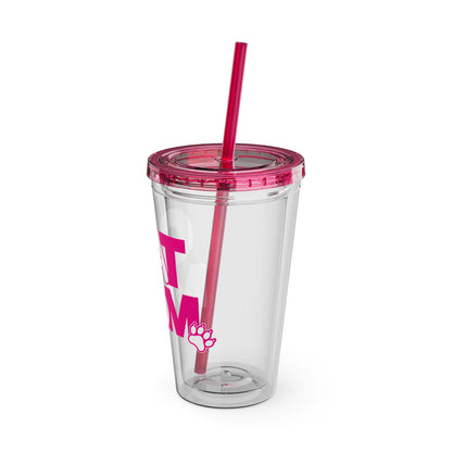 Cat mom pink Insulated Cup