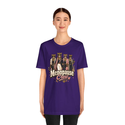 Menopause crew leopard T-shirt