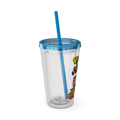 Vacation mode feed me and leave me alone Clear Insulated Cup