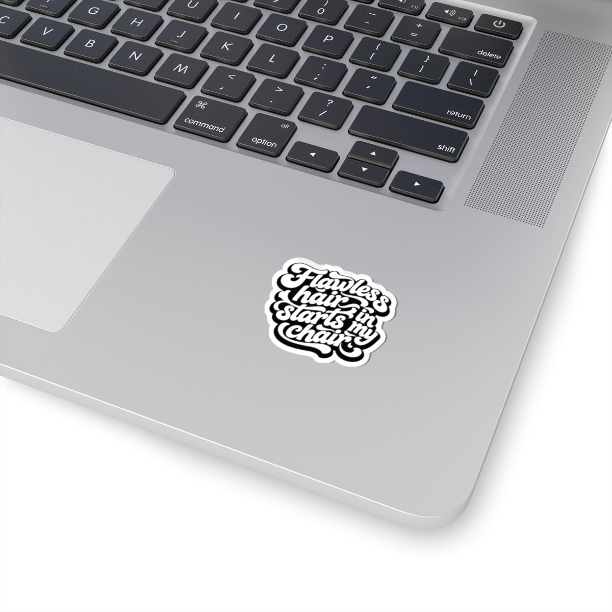 Flawless hair starts in my chair Sticker