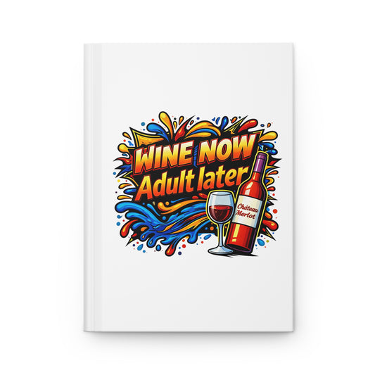 WINE NOW Adult later Hardcover Journal
