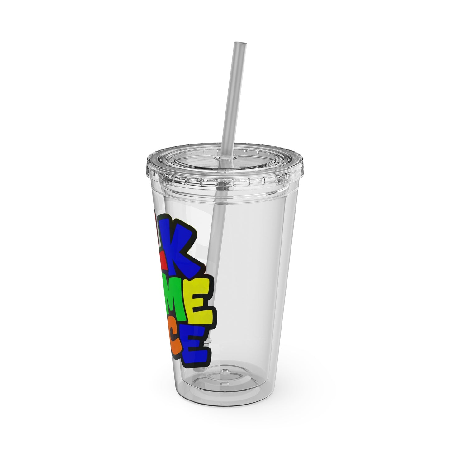 Talk to me nice Clear Insulated Cup