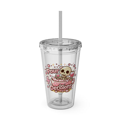 Pour decisions Clear Insulated Cup