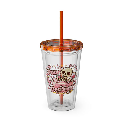 Pour decisions Clear Insulated Cup