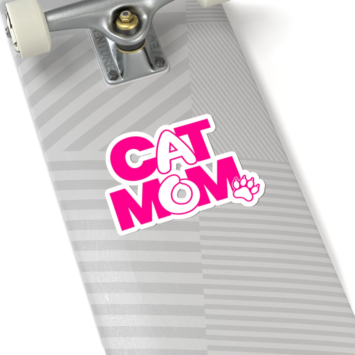 Cat mom pink  Sticker