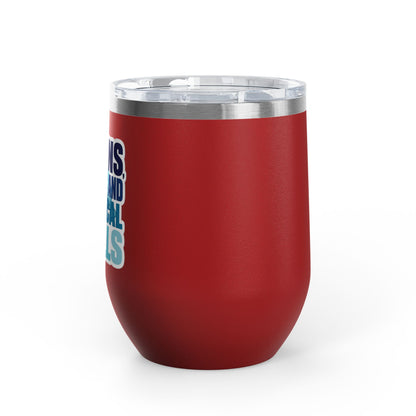 Brains, scrubs and surgical skills blue Tumbler