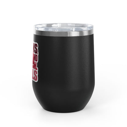 Brains, scrubs and surgical skills pink Tumbler