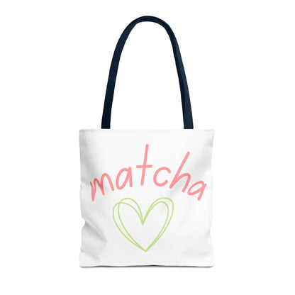 Matcha Heart Tote Bag