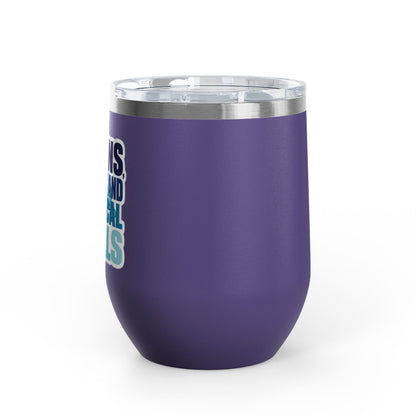 Brains, scrubs and surgical skills blue Tumbler