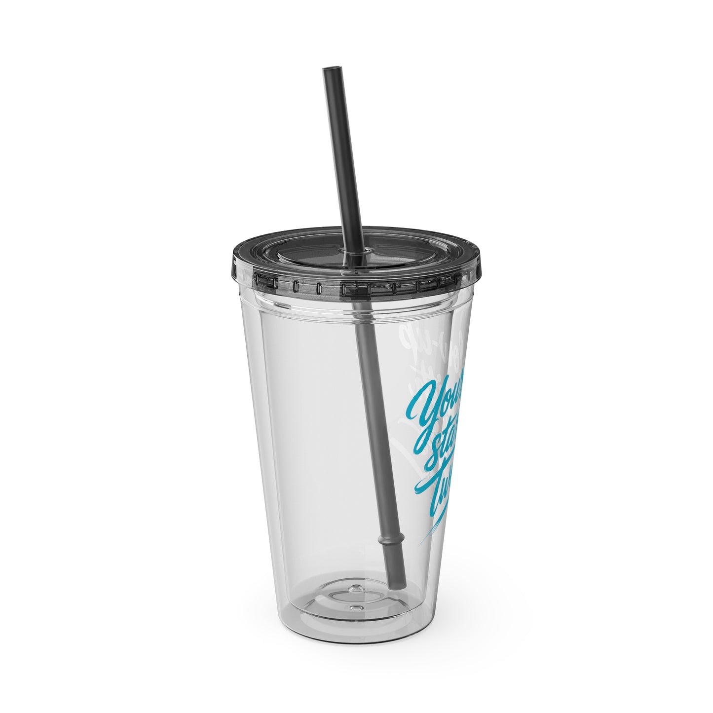 Your glow up starts with my tweezers Clear Insulated Cup