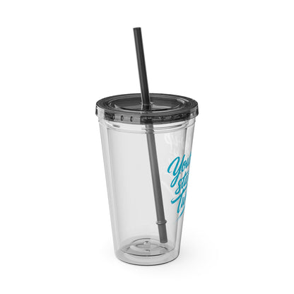 Your glow up starts with my tweezers Clear Insulated Cup
